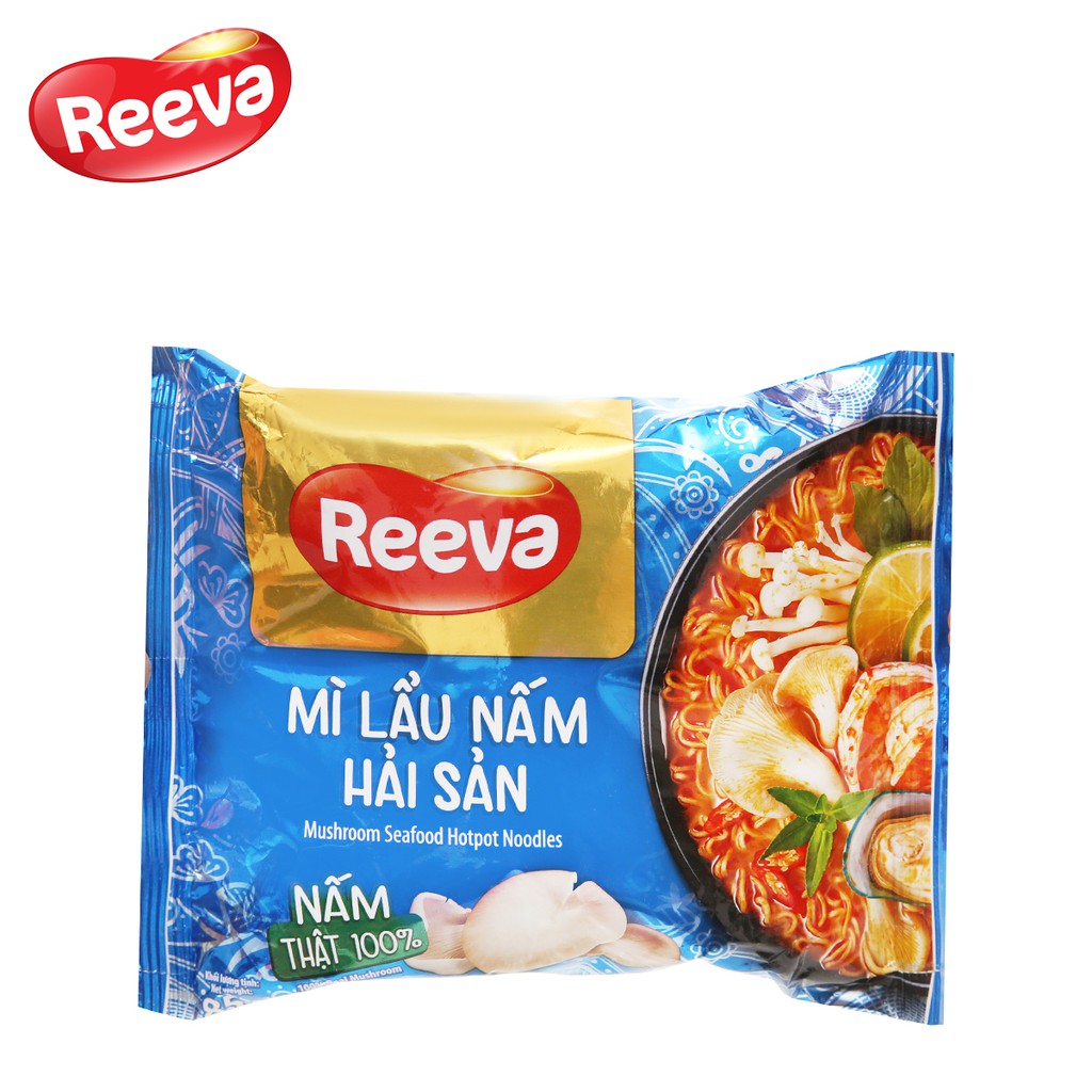 Thùng 30 gói mì lẩu nấm hải sản reeva - ảnh sản phẩm 2