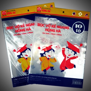 10 Nylong bọc vở kẻ ngang Hồng Hà