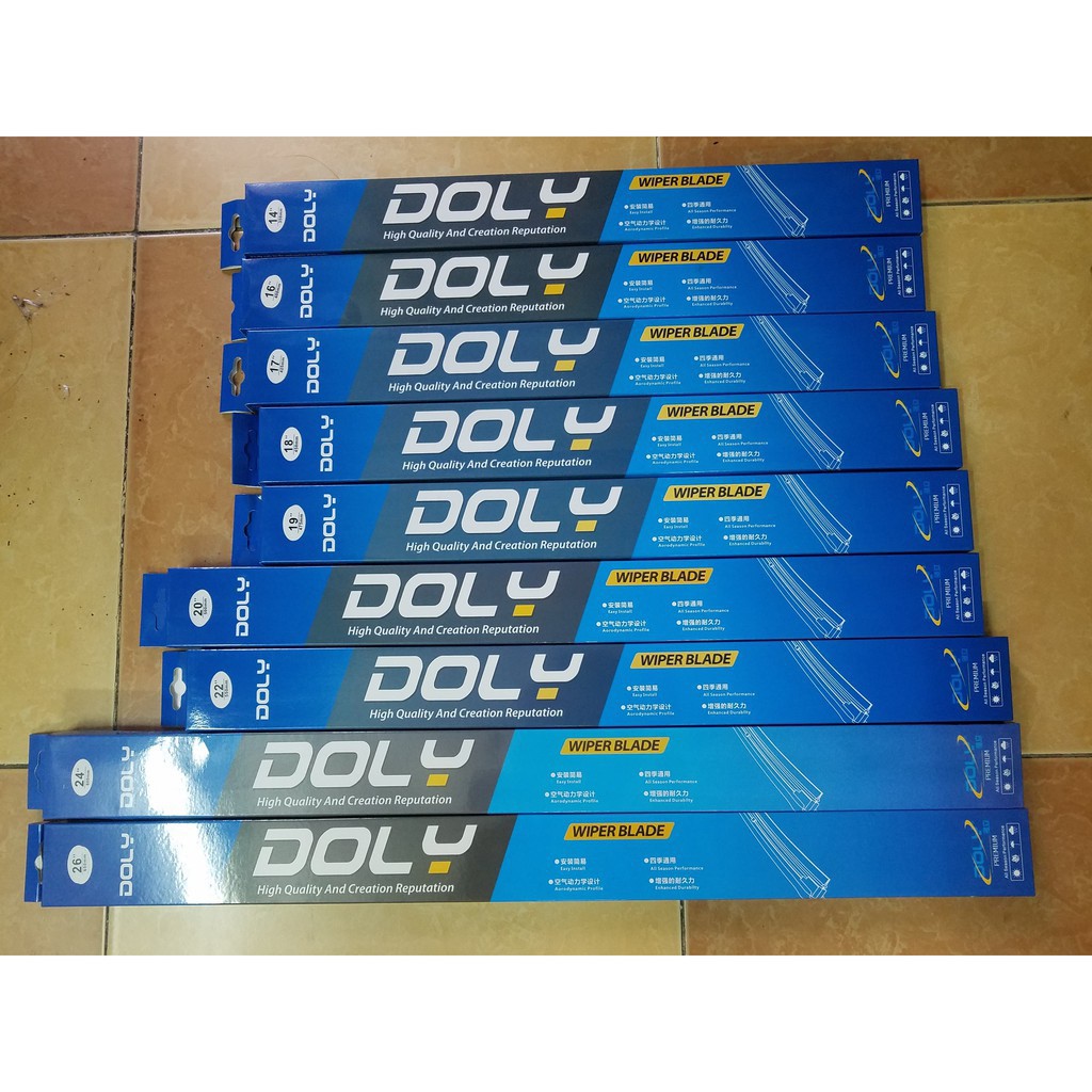 Gạt Mưa Silicon DOLY Suzuki Celerio, Swift, Vitara, Ertiga, Grand Vitara, Alto, Carry1.0, Wagon R