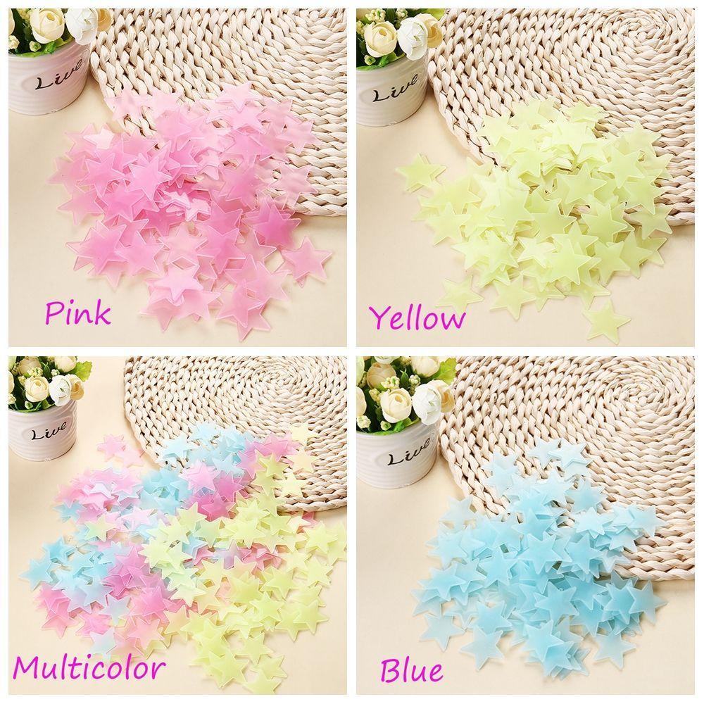 Set 100 Sticker Dạ Quang Dán Tường Trang Trí Phòng Trẻ Em