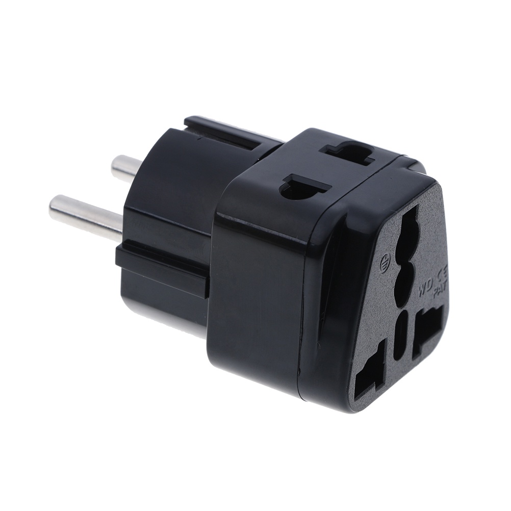 Ổ CắM ChuyểN ĐổI Từ 1 Sang 2 ĐầU 5mm UK / US / EU / AU 2 / 3