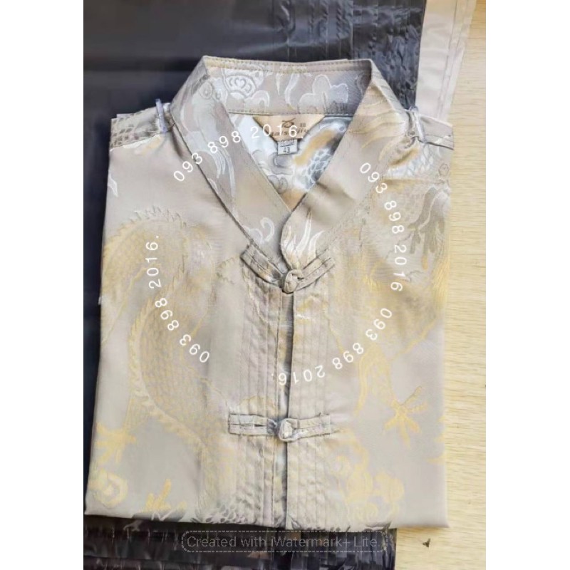 Set quần áo thêu rồng phượng nam trung niên (cộc và dài tay) có bán dời quần áo | BigBuy360 - bigbuy360.vn