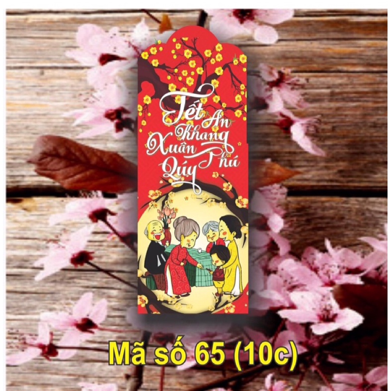 100 lì xì giấy dễ thương