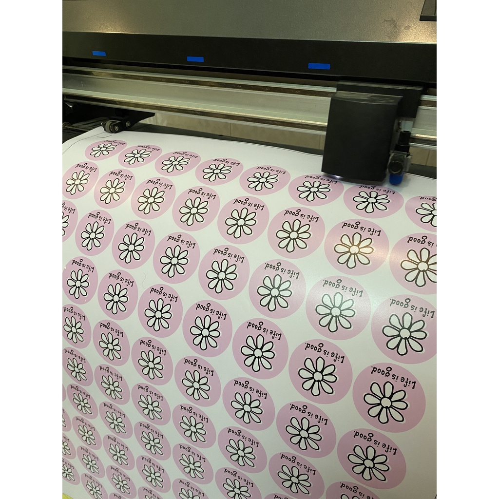 Hình dán Sticker life is good dán mũ bảo hiểm, điện thoại, máy tính