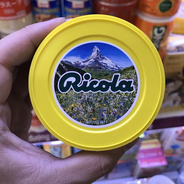 [HŨ 100G] Kẹo RICOLA LEMONMINT Thụy Sỹ 100g - Hương CHANH BẠC HÀ