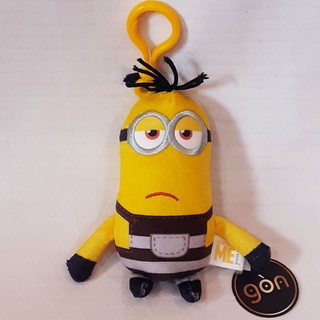 Móc khóa gấu bông Minion ốm 2 mắt