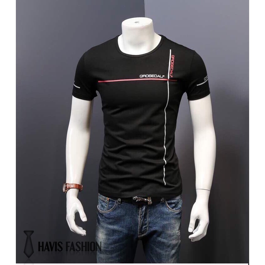Áo thun nam Hàn Quốc tay ngắn thun cotton thấm hút tốt AHQ035 | BigBuy360 - bigbuy360.vn