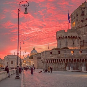 Bộ tranh đính đá 5D tự làm 30x30cm hình ảnh hoàng hôn và chập tối trang trí đẹp mắt