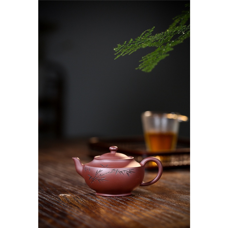 Ấm Tử Sa Nghi Hưng Thanh Phong 220 ml (Tử Nê, Lọc tổ ong)