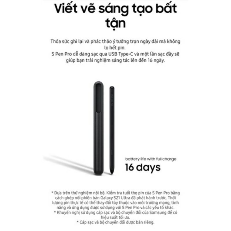 Bút S Pen Pro Mã EJ-P5450 Chính Hãng Dùng Cho Điện Thoại, Tab Sam Sung Air Action