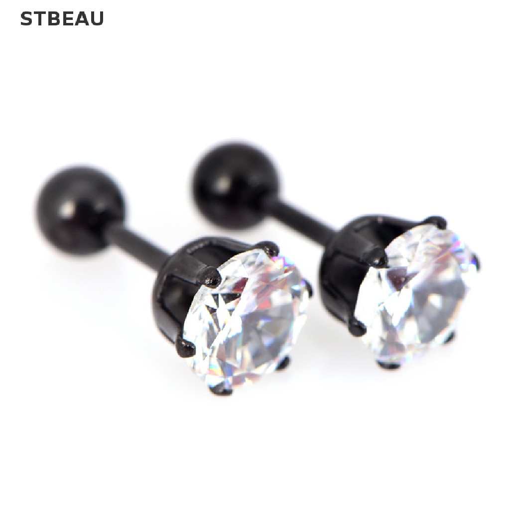 1 Đôi Khuyên Tai Thép Titan Thời Trang Cá Tính