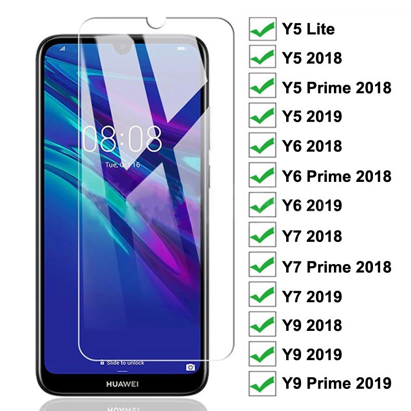 Kính Cường Lực Bảo Vệ Màn Hình Dành Cho Huawei Y9A Y9S Y7A Y8P Y8S Y7P Y9 Y7 Prime Pro P Smart 2021 2019 2018