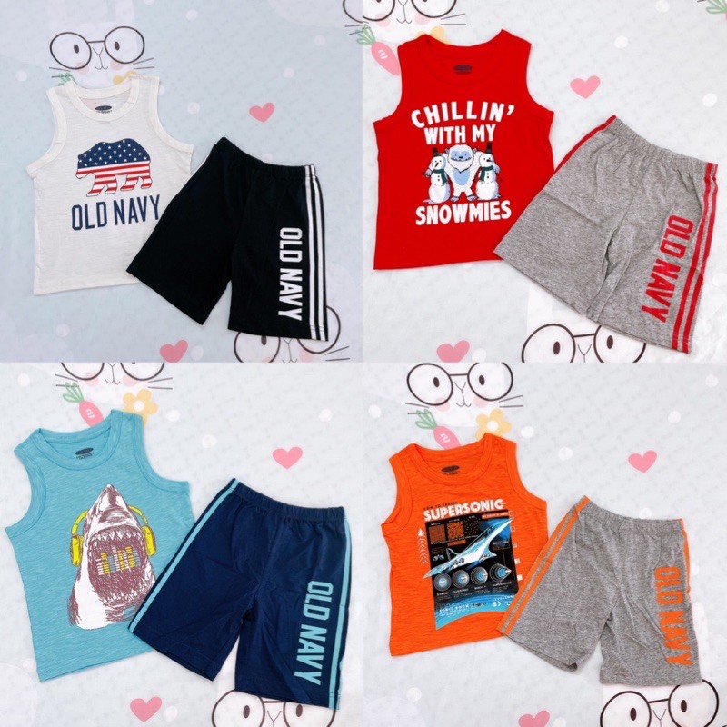 Bộ ba lỗ bé trai Oldnavy 1-5 tuổi Bibo Store