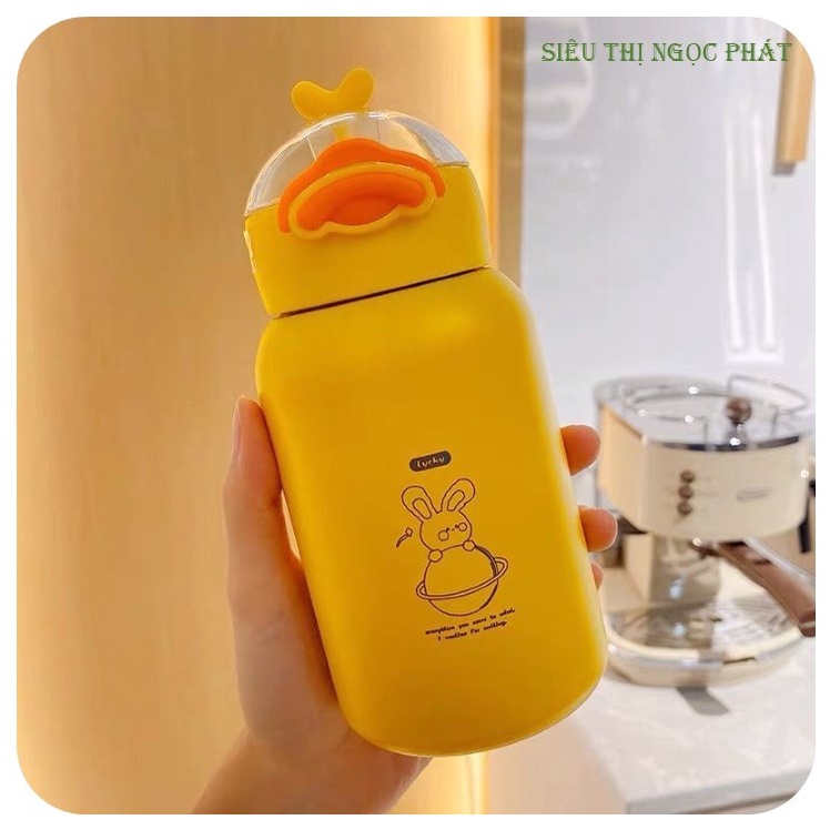 Bình giữ nhiệt 350ml inox 304 cao cấp_Hình Con Vịt