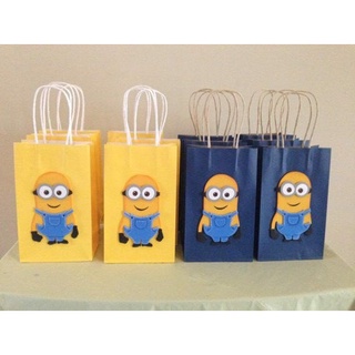 Túi quà Minion màu vàng và xanh dương pdm25