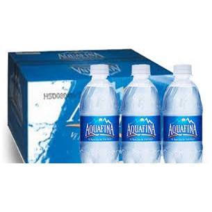 10 chai nước aquafina 350ml giá 20k