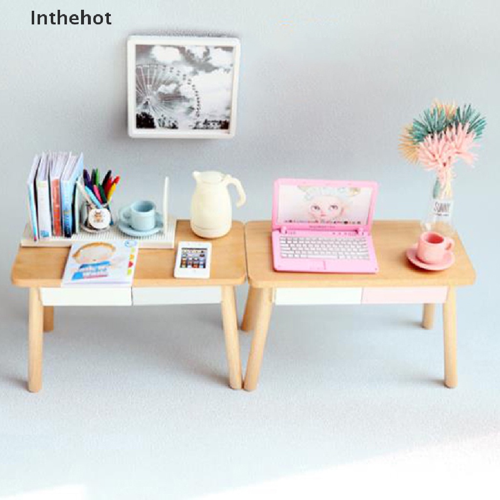 Bàn Máy Tính mini Tỉ Lệ 1 / 12 Trang Trí Nhà Búp Bê