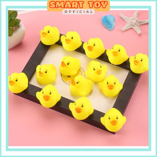 Đồ chơi nhà tắm vịt thả bồn tắm, set 4 mẹ con vịt kêu chíp chíp vui nhộn dành cho bé yêu