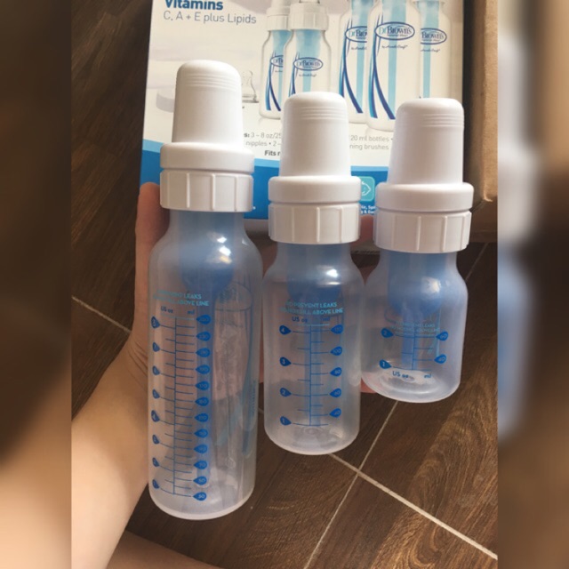 Bình sữa Dr Browns cổ hẹp 60ml, 120ml, 240ml