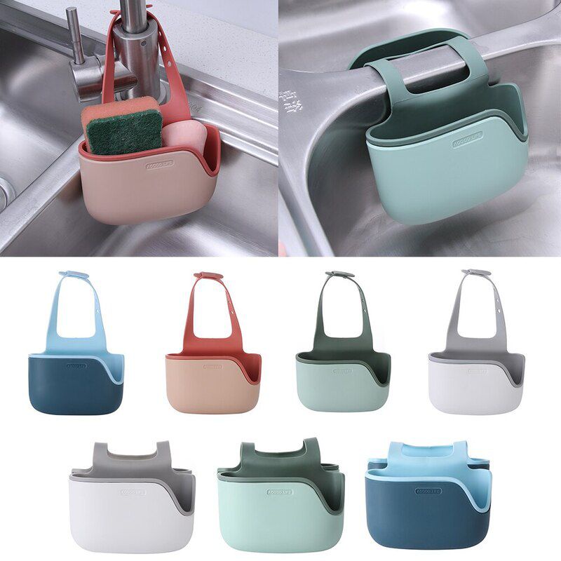 Giá Đỡ Miếng Rửa Chén / Xà Phòng Gắn Vòi Nước Bồn Rửa Nhà Bếp Có Thể Điều Chỉnh