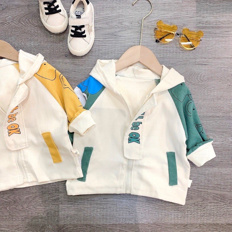 Áo kaki 2 màu dành cho bé