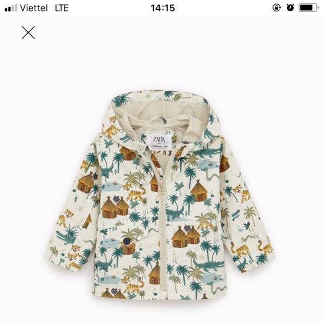 Áo gió zara cho bé trai
