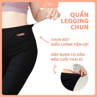  Quần legging bầu cạp chun hè chất liệu thoáng mát thiết kế bởi LAMME