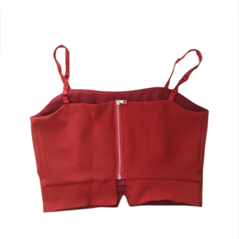 FREESHIP ĐƠN 99K_ Crop top hai dây gợi cảm màu trơn phong cách mùa hè | BigBuy360 - bigbuy360.vn