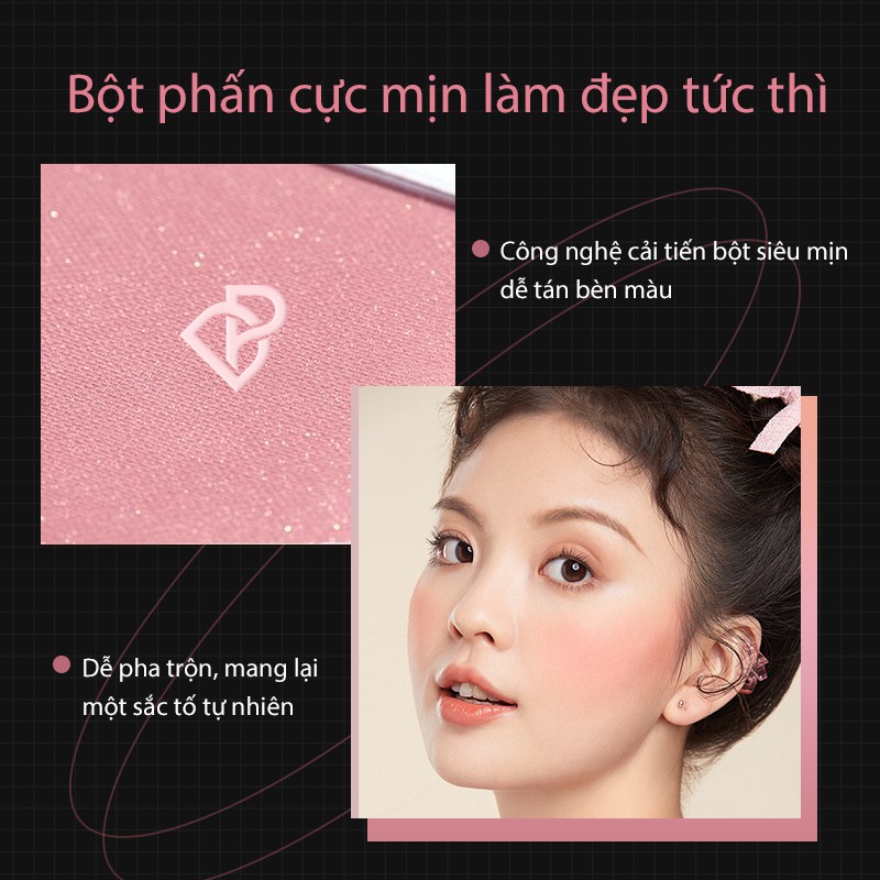 Phấn Má Hồng Perfect Diary Collector Matte Shimmering Finish 2 Textures 12 Shades 2.5g | BigBuy360 - bigbuy360.vn