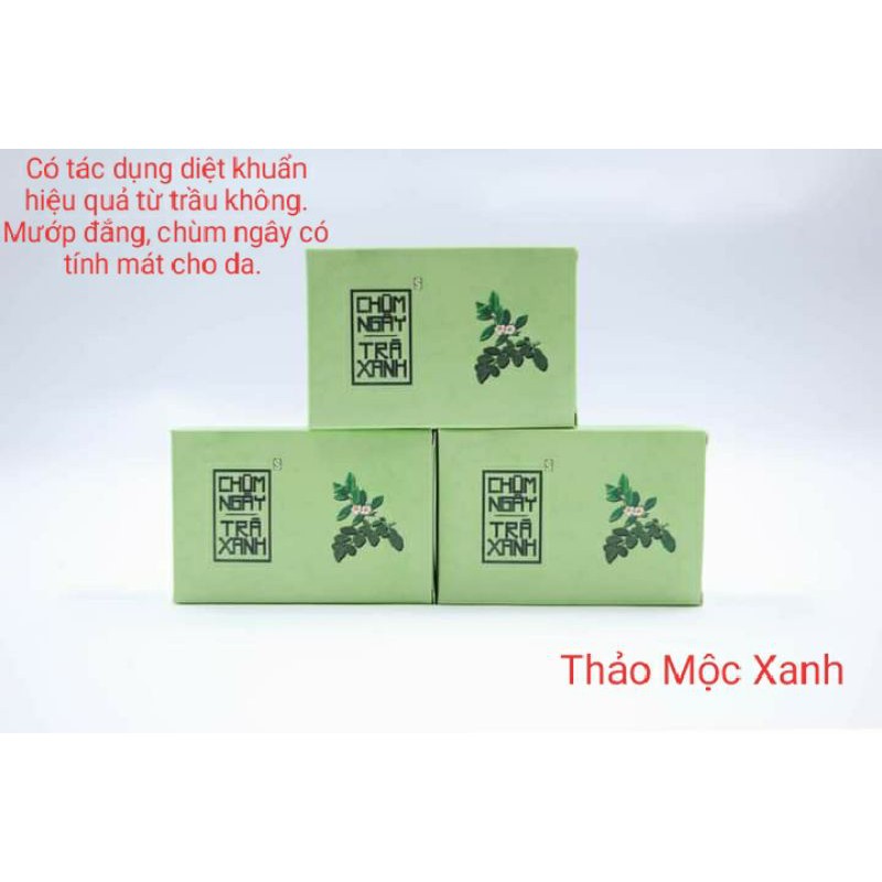 Xà Bông Chùm Ngây - Trà Xanh 100g, Sinh Dược - Sạch khuẩn, mát da, thư giãn.