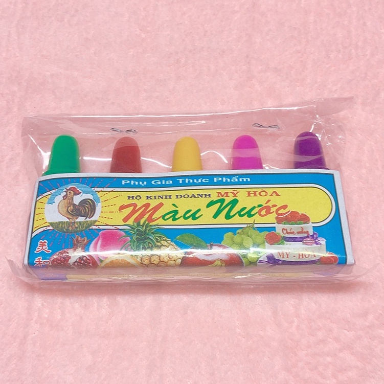 Combo 5 màu thực phẩm - Trang trí slime