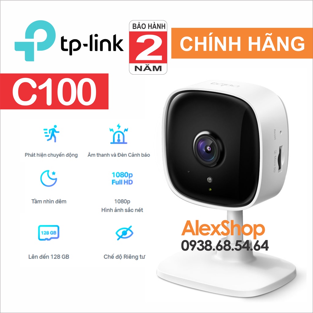 XÃ KHO  Camera TPLink Tapo C210 / C200 / C100 Thông Minh 3M 2M Quản Lí App Đàm Thoại 2 Chiều