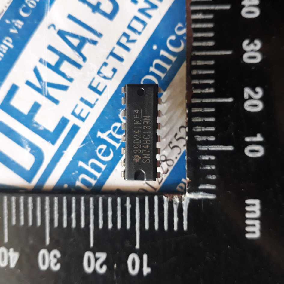 3 con 74HC139N 74HC139 DIP-16 ST IC chuyển đổi 2 đường sang 4 đường kde2809