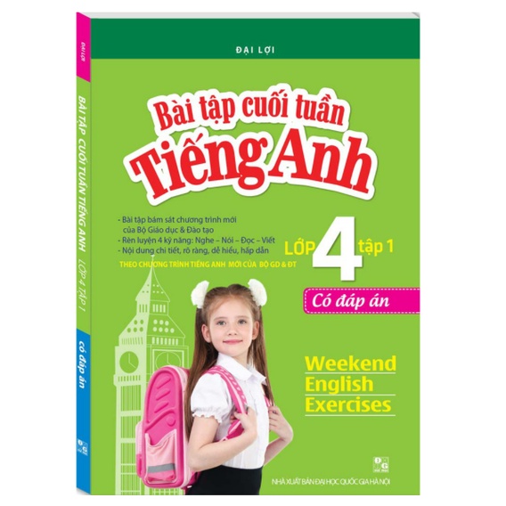 Sách - Bài tập cuối tuần tiếng Anh lớp 4 tập 1 - Có đáp án
