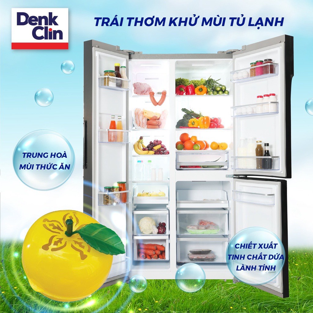 Trái Thơm Khử Mùi Tủ Lạnh Denk Clin, Khử Mùi Ô Tô 100GR Tủ Lạnh Luôn Sạch Sẽ Và Thơm Mát Dễ Chịu (SP200244)