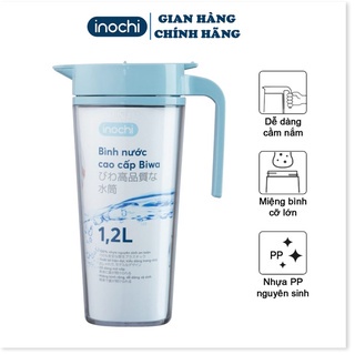 Bình nước cao cấp inochi Biwa 1.2L 1.6L dùng để nước lọc nước ép và detox