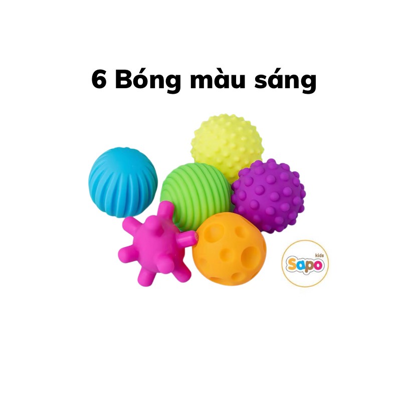 Bóng cho bé chơi, bóng xúc giác giúp phát triển xúc giác, thị giác, thính giác cho bé