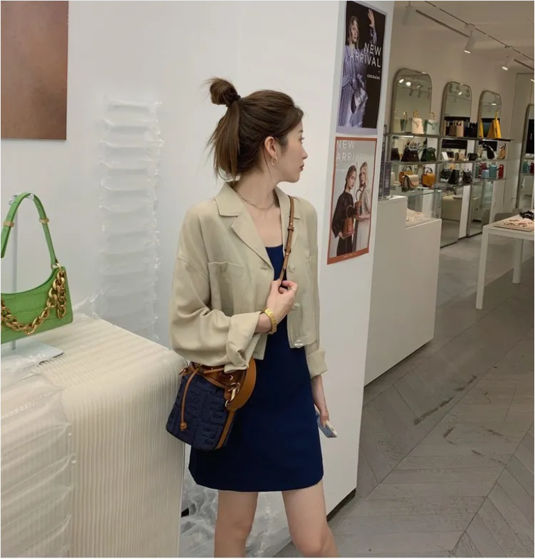 Áo Khoác Nữ Dáng Rộng Phong Cách Hàn Quốc Thời Trang Mùa Thu | BigBuy360 - bigbuy360.vn