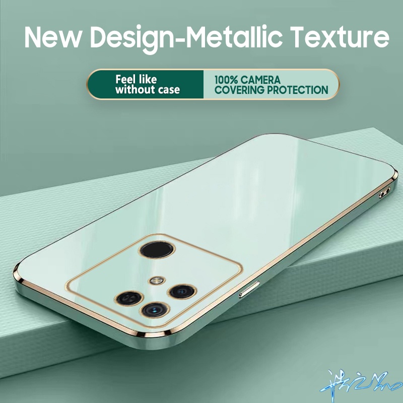 Ốp Điện Thoại Viền Dẻo Bề Mặt Mịn Kèm Dây Đeo Sang Trọng Cho Redmi 10C Case 10 9 9A 9i 9T 8 8A 7