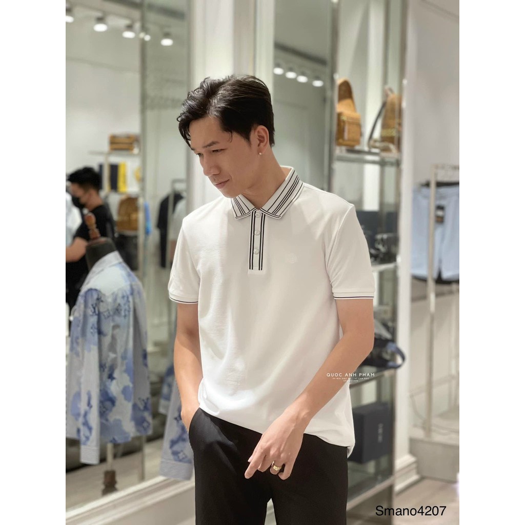 Áo thun polo BURBERRY viền tinh tế ,chất cotton thấm hút mồ hôi cao cấp