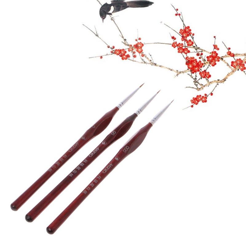 Cọ vẽ lông sói chuyên nghiệp chất lượng cao kích thước 0 00 000