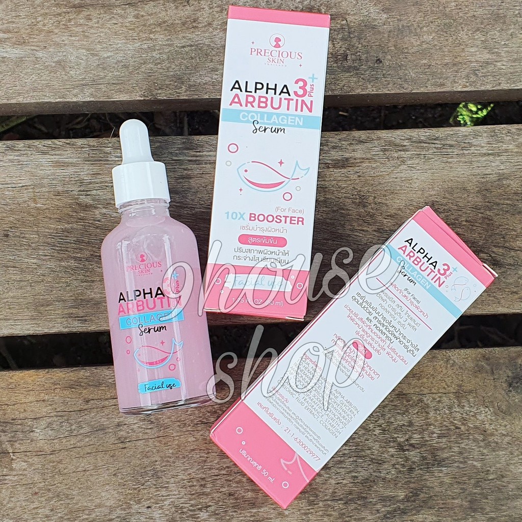 01 Serum Dưỡng Da Mặt ALPHA ARBUTIN COLLAGEN SERUM 10X BOOSTER (For Face) Thái Lan 50ml - 9housevn