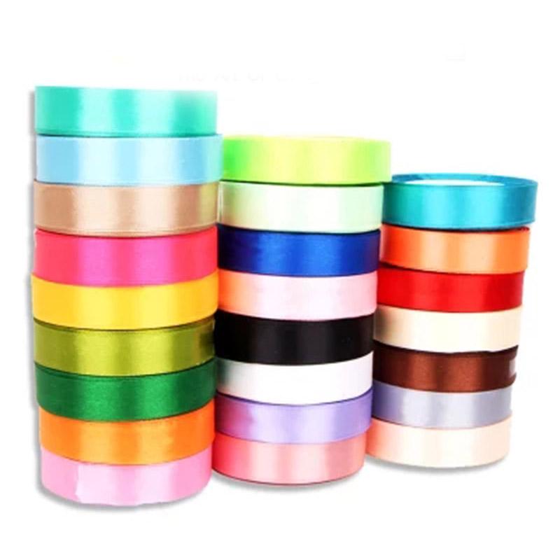 Cuộn Dây Ruy Băng 15mm 22M Bằng Vải Lụa Satin Dùng Trang Trí Đa Năng