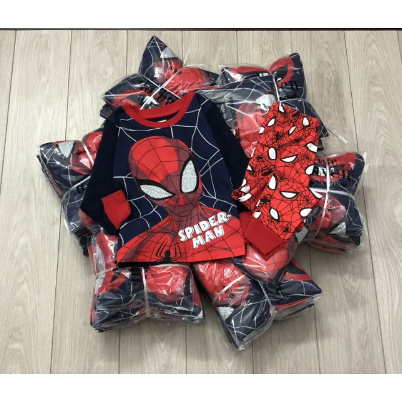 Bộ cotton siêu nhân cho bé trai