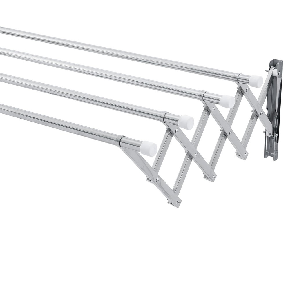 Giàn phơi thông minh xếp ống 22mm inox 201 cao cấp Prota loại 1.2 mét