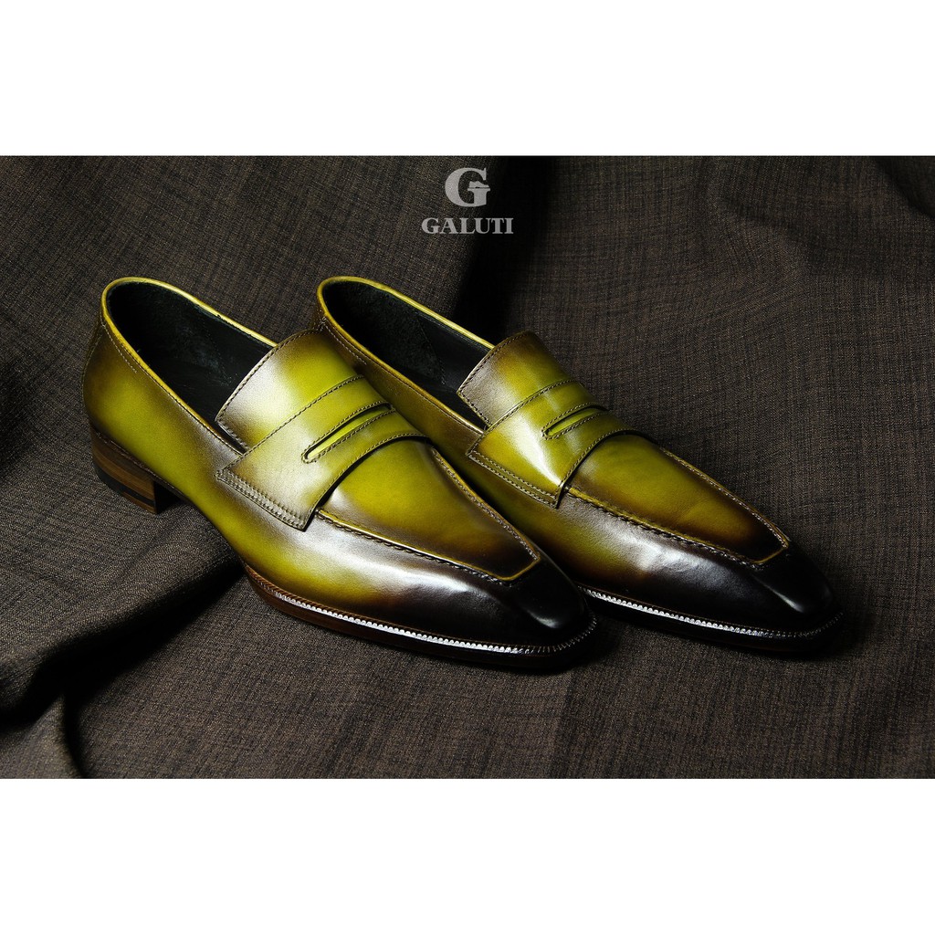 GIÀY LƯỜI NAM OLIVE PATINA LUXURY GALUTI (BẢN LIMITED)