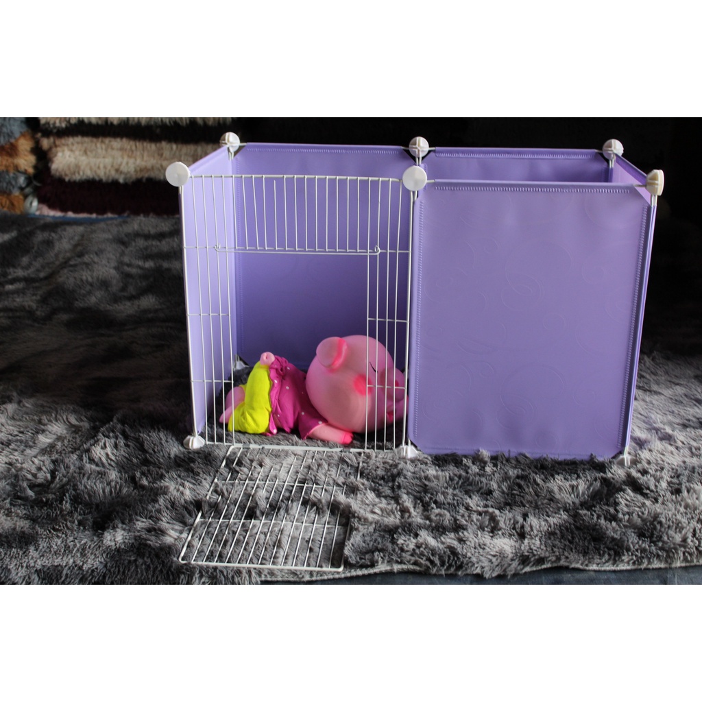 Bộ Chuồng 6 Tấm Ghép Giao Ngẫu Nhiên Màu 35x35cm &amp; 35x45cm