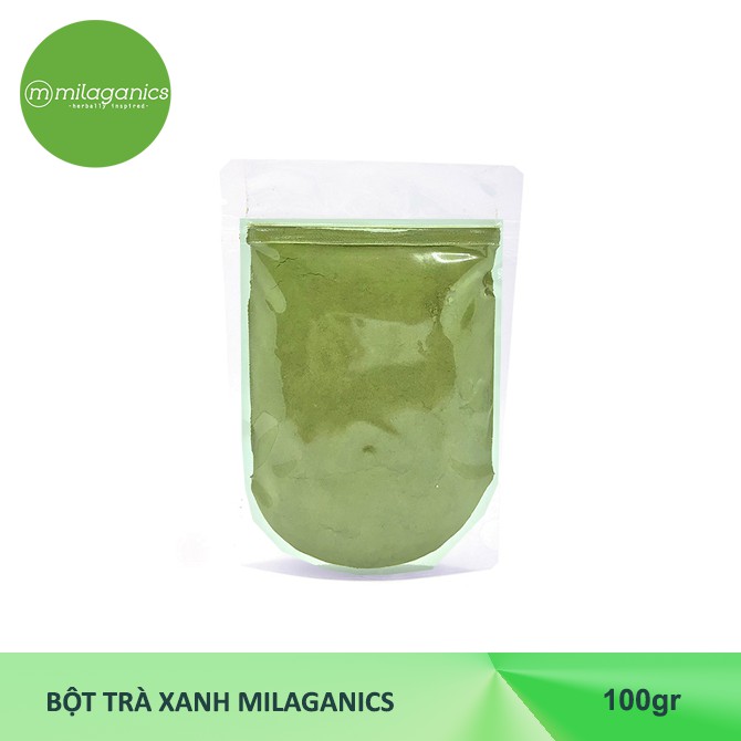 Bột Trà xanh MILAGANICS 100g