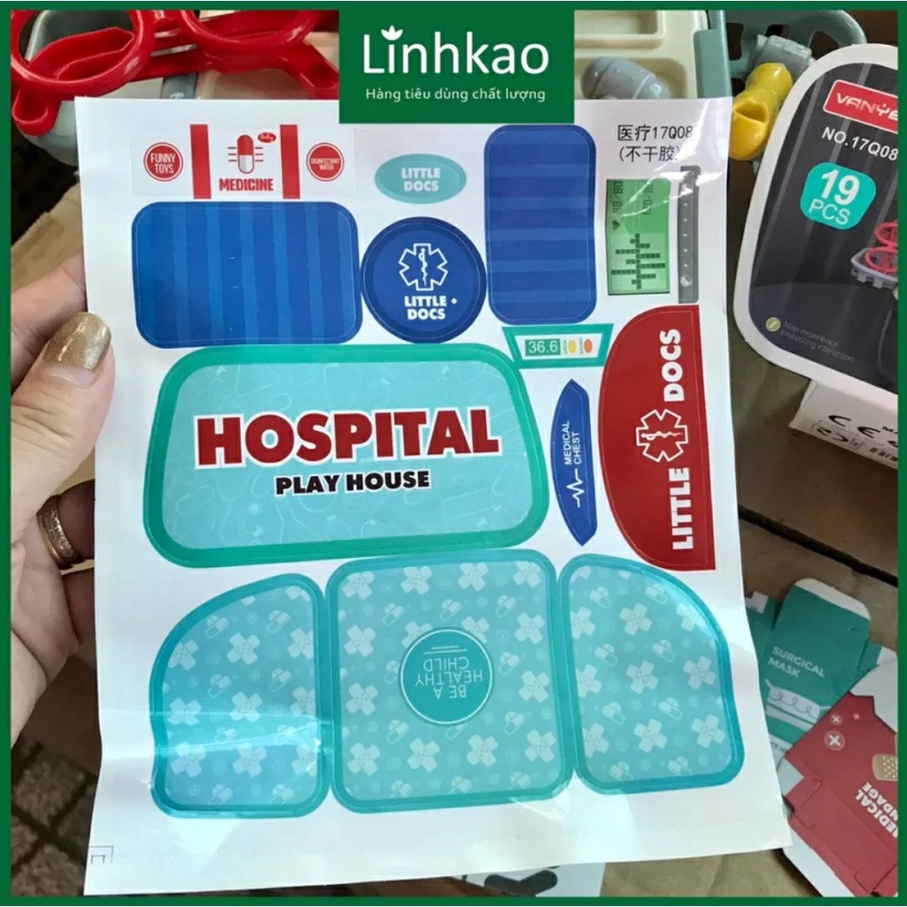 Bộ đồ chơi nhà bếp nấu ăn/ Bộ đồ chơi bác sỹ hướng nghiệp cho bé