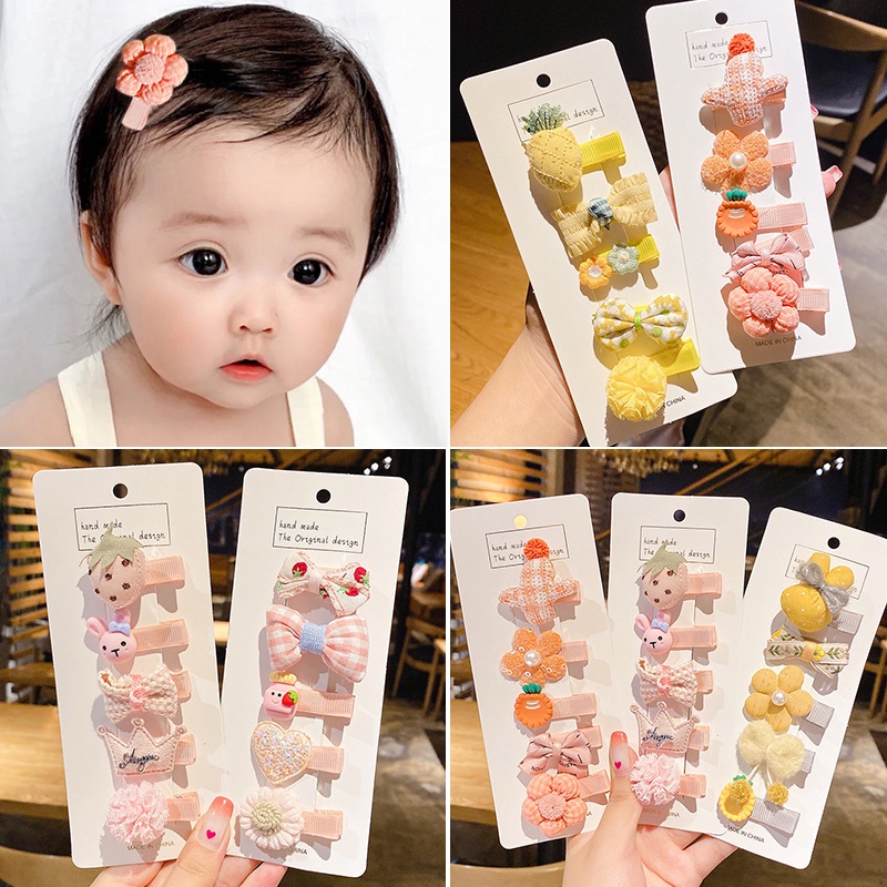 Kẹp tóc nhỏ dễ thương không đau cho bé gái